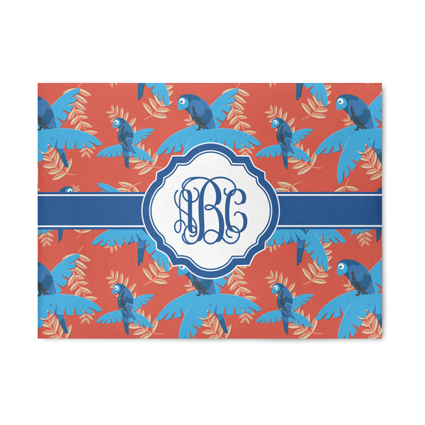 Custom Blue Parrot Area Rug (Personalized)