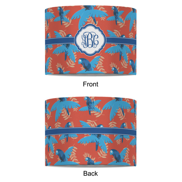 Blue Parrot 8" Drum Lampshade - APPROVAL (Fabric)
