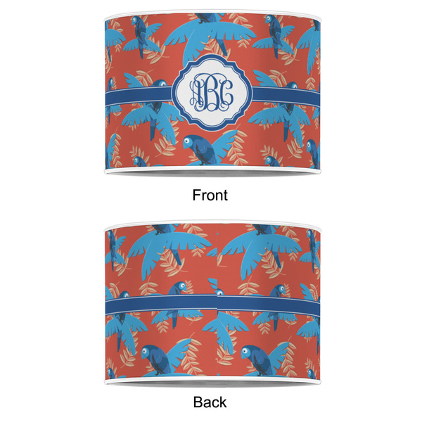 Blue Parrot 8" Drum Lampshade - APPROVAL (Poly Film)