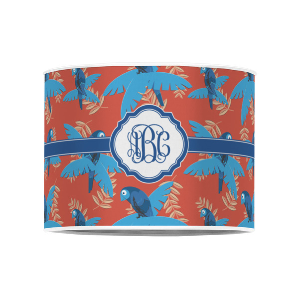 Blue Parrot 8" Drum Lampshade - FRONT (Poly Film)