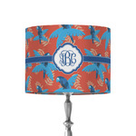 Blue Parrot 8" Drum Lamp Shade - Fabric (Personalized)