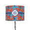 Blue Parrot 8" Drum Lampshade - ON STAND (Fabric)
