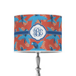 Blue Parrot 8" Drum Lamp Shade - Poly-film (Personalized)