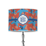 Blue Parrot 8" Drum Lamp Shade - Poly-film (Personalized)
