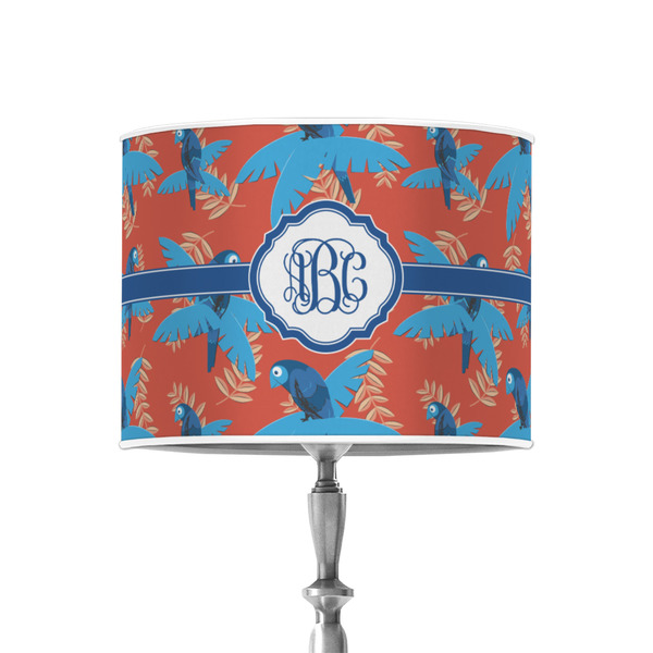 Custom Blue Parrot 8" Drum Lamp Shade - Poly-film (Personalized)