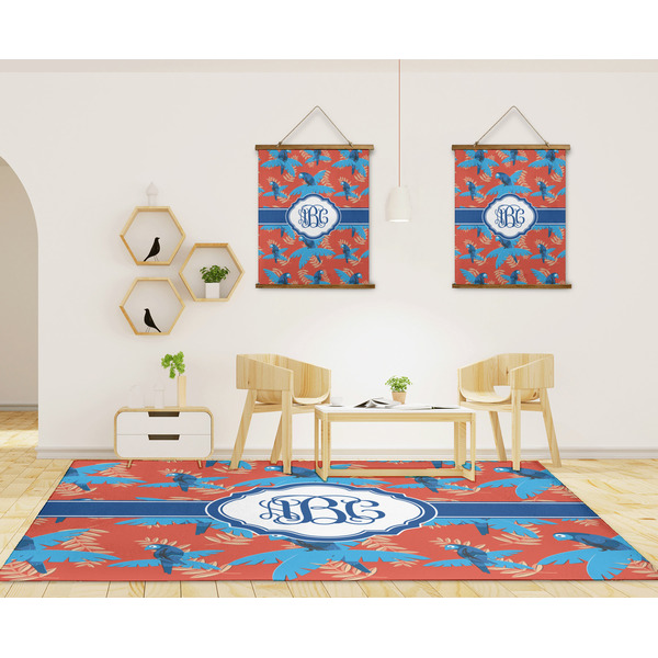 Blue Parrot 8'x10' Indoor Area Rugs - IN CONTEXT