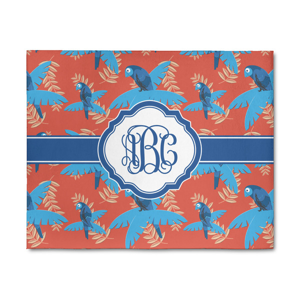 Custom Blue Parrot 8' x 10' Patio Rug (Personalized)