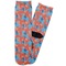Blue Parrot Adult Crew Socks - Single Pair - Front and Back