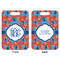 Blue Parrot Aluminum Luggage Tag (Front + Back)