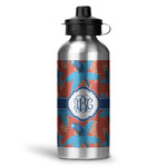 Blue Parrot Water Bottle - Aluminum - 20 oz (Personalized)