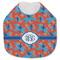Blue Parrot Jersey Knit Baby Bib w/ Monogram
