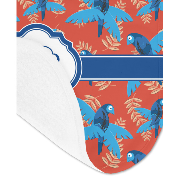 Blue Parrot Baby Bib - AFT detail