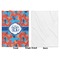 Blue Parrot Baby Blanket (Single Side - Printed Front, White Back)