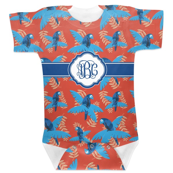 Custom Blue Parrot Baby Bodysuit 6-12 (Personalized)