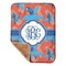 Blue Parrot Sherpa Baby Blanket - 30" x 40" w/ Monograms