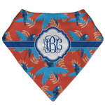 Blue Parrot Bandana Bib (Personalized)