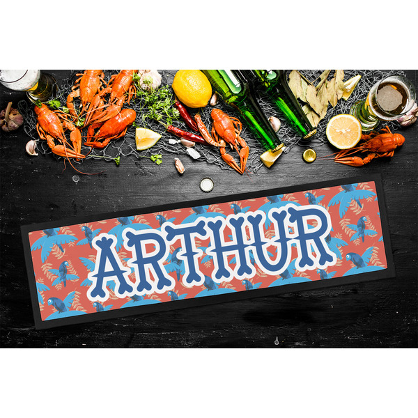 Blue Parrot Bar Mat - Large - LIFESTYLE