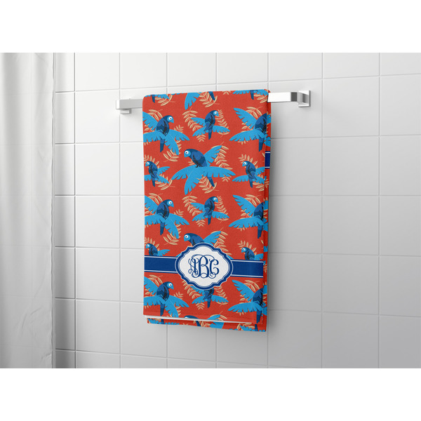 Blue Parrot Bath Towel - LIFESTYLE