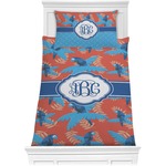Blue Parrot Comforter Set - Twin XL (Personalized)