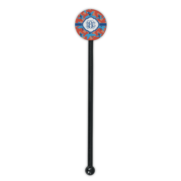 Blue Parrot Black Plastic 5.5" Stir Stick - Round - Single Stick