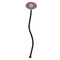 Blue Parrot Black Plastic 7" Stir Stick - Oval - Single Stick