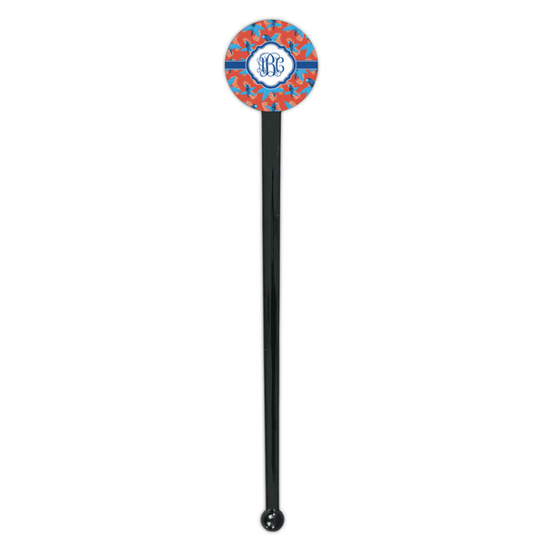 Blue Parrot Black Plastic 7" Stir Stick - Round - Single Stick