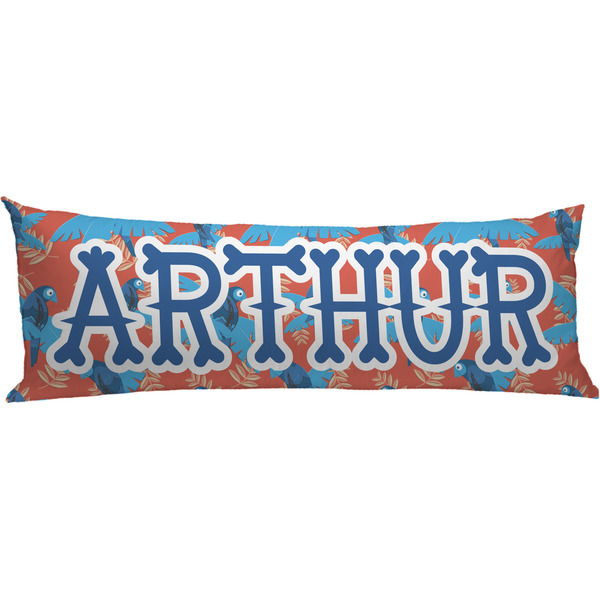 Custom Blue Parrot Body Pillow Case (Personalized)