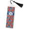 Blue Parrot Bookmark with tassel - Flat