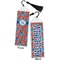 Blue Parrot Bookmark with tassel - Front and Back