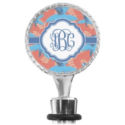 Blue Parrot Wine Bottle Stopper (Personalized)
