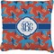 Blue Parrot Faux-Linen Throw Pillow 18" (Personalized)