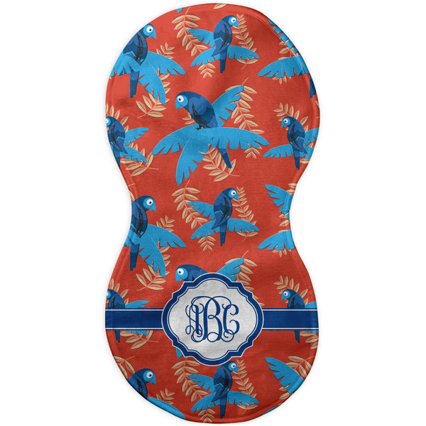 Blue Parrot Burp Peanut Shaped Flat