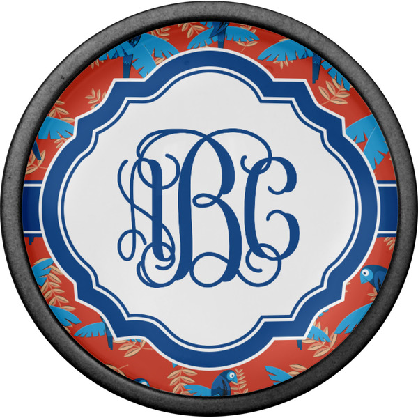 Blue Parrot Cabinet Knob - Black - Front