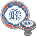 Blue Parrot Cabinet Knob (Silver) (Personalized)