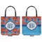 Blue Parrot Canvas Tote - Front and Back
