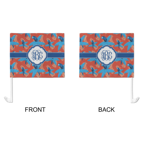 Blue Parrot Car Flag - Large - APPROVAL
