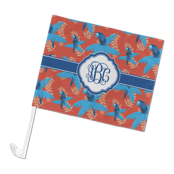 Custom Blue Parrot Car Flag (Personalized)