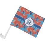 Blue Parrot Car Flag - Small w/ Monogram