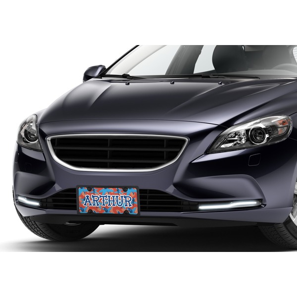 Blue Parrot Car License Plate Lifestyle