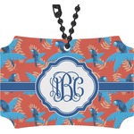 Blue Parrot Rear View Mirror Ornament (Personalized)