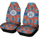 Blue Parrot Car Seat Covers (Set of Two) (Personalized)