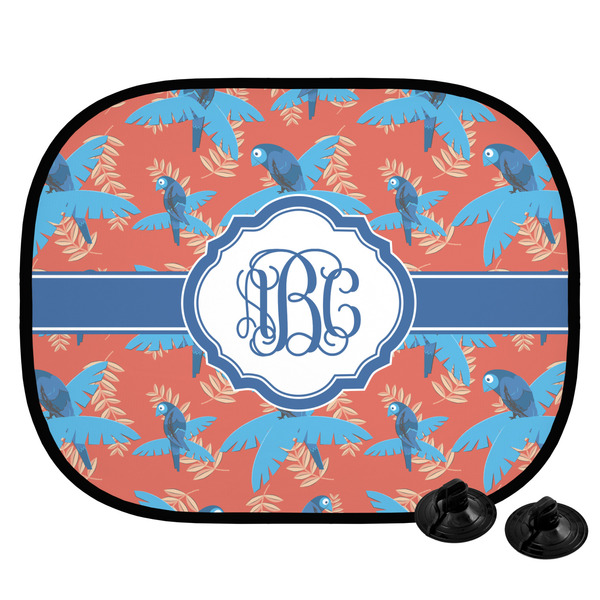 Custom Blue Parrot Car Side Window Sun Shade (Personalized)