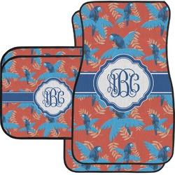 Blue Parrot Car Floor Mats Set - 2 Front & 2 Back (Personalized)