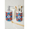 Blue Parrot Ceramic Bathroom Accessories - LIFESTYLE (toothbrush holder & soap dispenser)