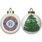 Blue Parrot Ceramic Christmas Ornament - X-Mas Tree (APPROVAL)