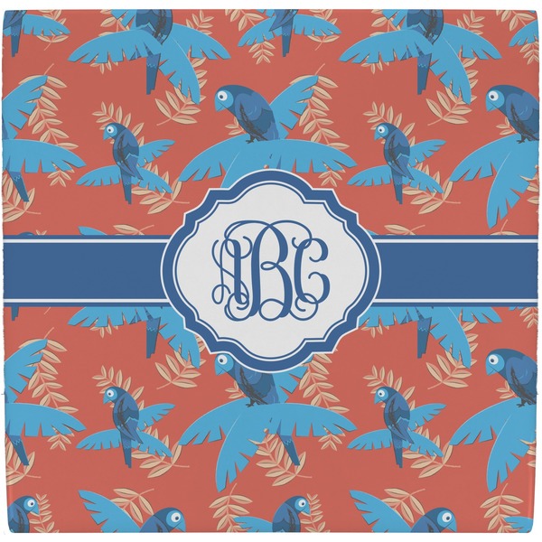 Custom Blue Parrot Ceramic Tile Hot Pad (Personalized)