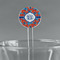 Blue Parrot 5.5" Round Plastic Stir Sticks - Clear (Personalized)