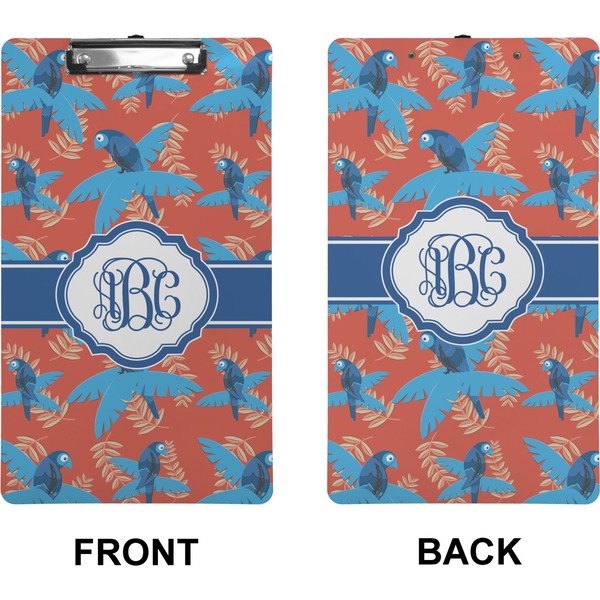 Blue Parrot Clipboard (Legal) (Front + Back)