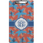 Blue Parrot Clipboard (Legal Size) (Personalized)