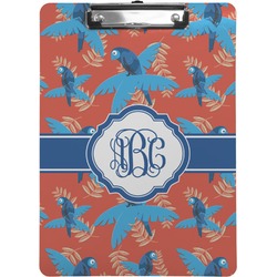 Blue Parrot Clipboard (Personalized)